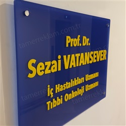 Doktor Tabelası | Pleksi Dekupe Harfli Muayenehane Tabelaları