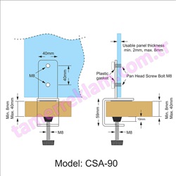 CSA-90 Seperatr Montaj Ayaklar