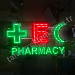 Eczane Pharmacy Cross, E Logo, Hilal figrl, Animasyonlu