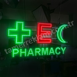 Eczane Pharmacy Cross, E Logo, Hilal figrl, Animasyonlu