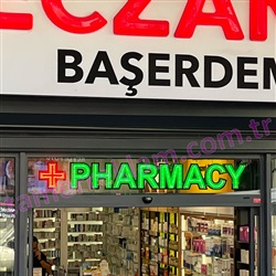 Eczane Pharmacy Led Tabela, Vitrin Tabelas