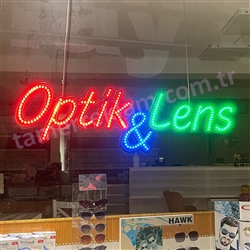 Optik & lens Led Tabela, Optik Vitrin Tabelası