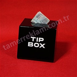 Siyah Pleksiglas Tip Box Bahi Kutusu