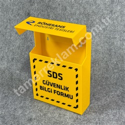 MSDS Kutusu, SDS Güvenlik Bilgi Formu Kutusu
