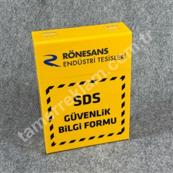 MSDS Kutusu, SDS Güvenlik Bilgi Formu Kutusu