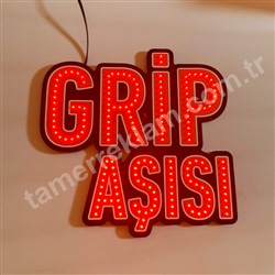 Grip Aşısı Led Tabela