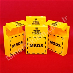 Pleksiglas MSDS Kutusu, Material Safety Data Sheet Box