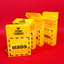 Pleksiglas MSDS Kutusu, Material Safety Data Sheet Box