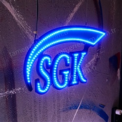 Eczanelere Özel 70 cm SGK LED Tabela Mavi