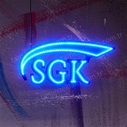 Eczanelere Özel 70 cm SGK LED Tabela Mavi