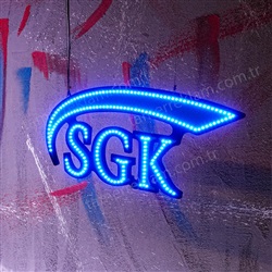 Eczanelere Özel 70 cm SGK LED Tabela Mavi